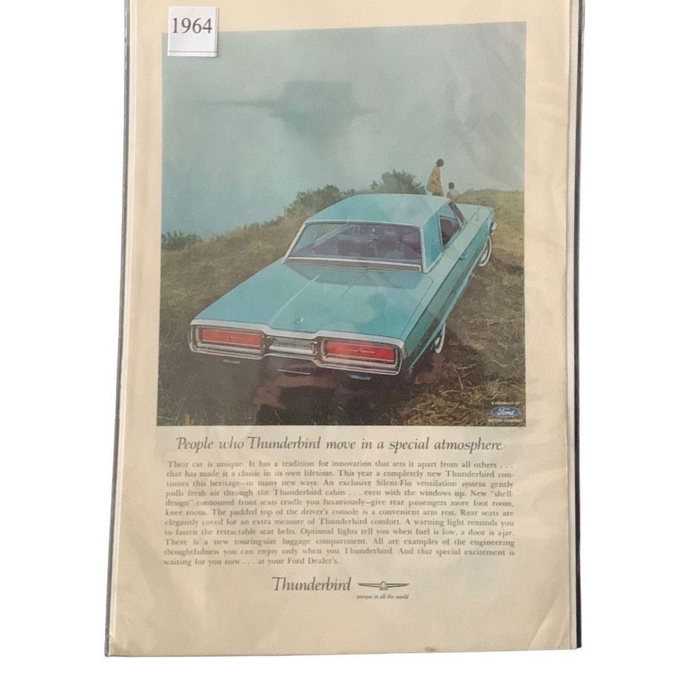Vintage 1964 Thunderbird People Move In A Spacial Atmosphere Ad Advertisement